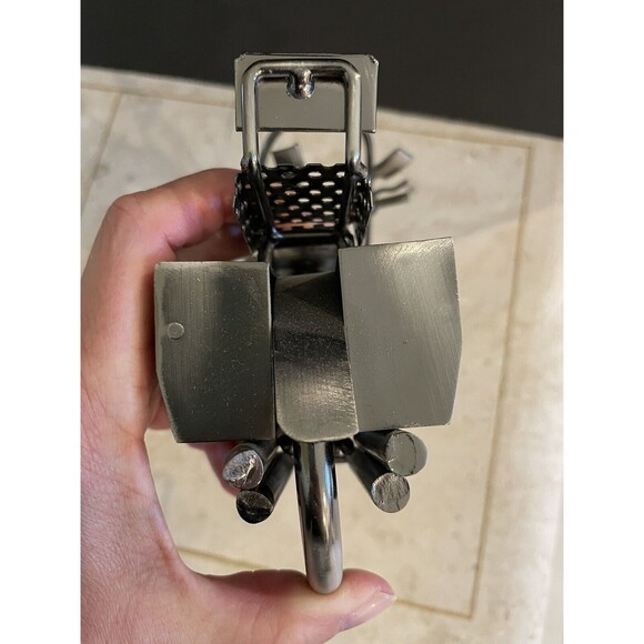 Motorcycle Chopper Metal Art Handmade Nuts and Bolts — Motorcycle, Biker… - Picture 5 of 8